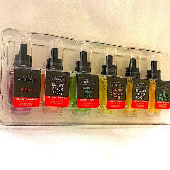BBW Wallflowers Wallflower Refills 6 Pack Bath & Body Works Christmas Lot New - Picture 2 of 7